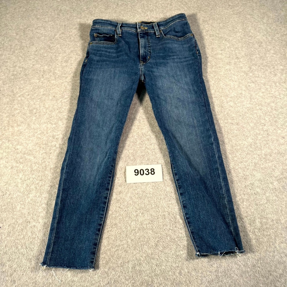 Lauren Ralph Lauren Jeans Womens 6 Blue Denim‎ Raw Hem Straight Leg Streetwear
